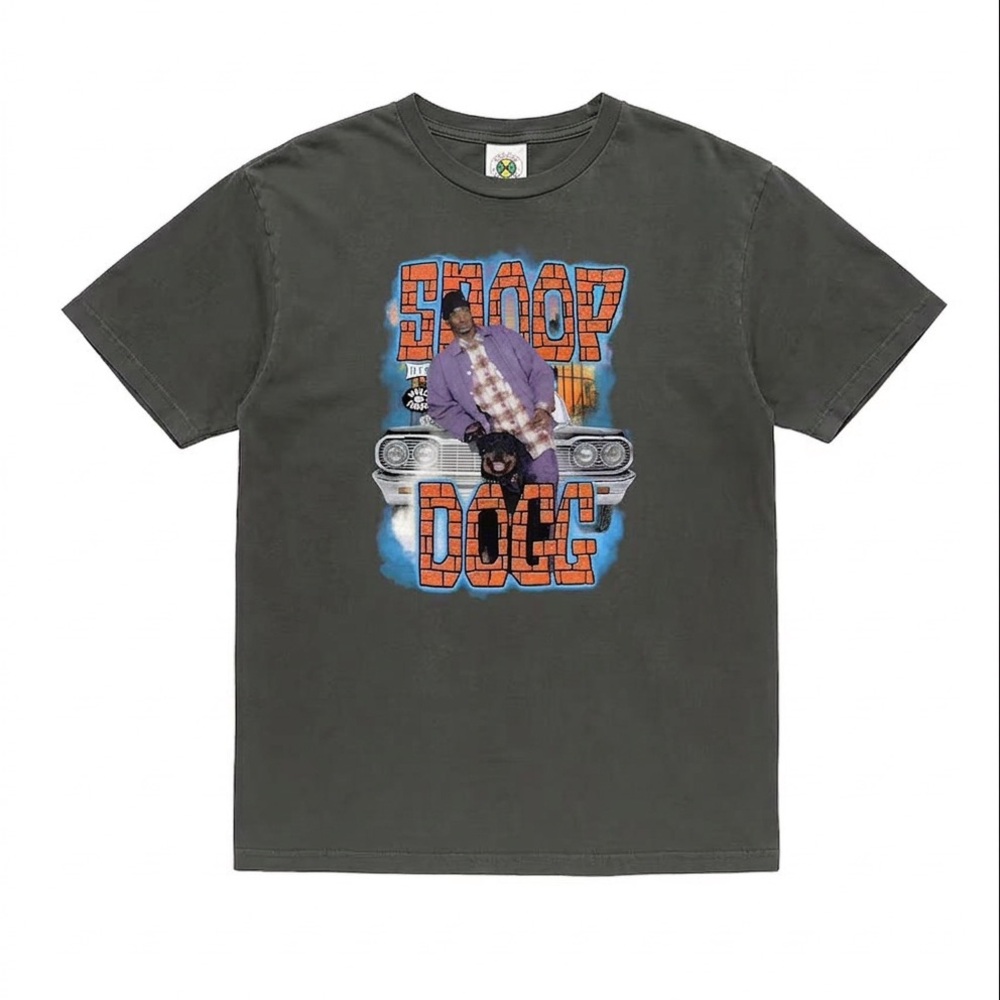 Men’s Cross Colours x Snoop Dogg Cali Sunset Graphic Tee in Charcoal Size L